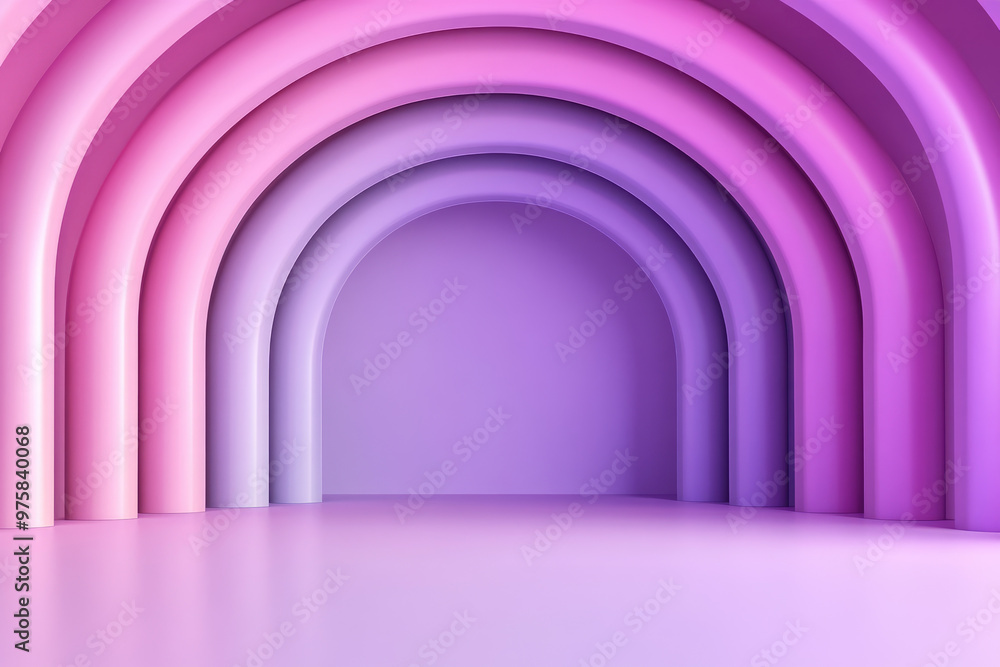 Pastel archways in soft pink and purple create a serene, dreamy backdrop, evoking a sense of calm and creativity in a modern minimalist space. Pastel archways in soft pink and purple create a serene, dreamy backdrop, evoking a sense of calm and creativity in a modern minimalist space.