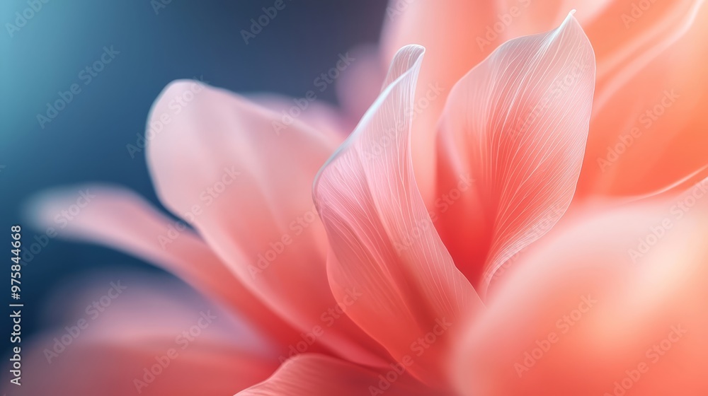 A tight shot of a pink bloom with its petals subtly out of focus behind A tight shot of a pink bloom with its petals subtly out of focus behind