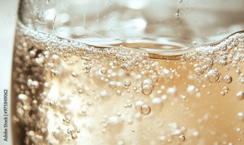 Tablet fizzing in water, bubbles ascending, close-up shot