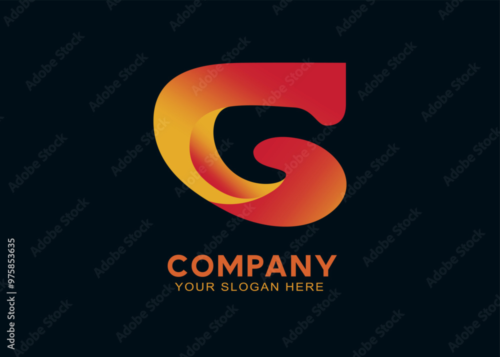 Obraz premium Elegant gold color logo design for company