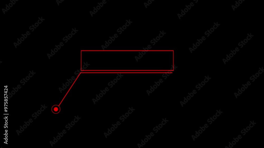 Animation of HUD elements. Animate a white callous for text. HUD elements on black background. Animation of HUD elements. Animate a white callous for text. HUD elements on black background.