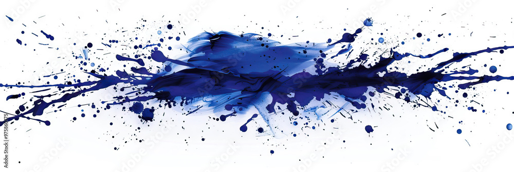 Indigo Ink Splatter: An artistic splatter of indigo ink on a white background, evoking a sense of creativity and dynamism. Indigo Ink Splatter: An artistic splatter of indigo ink on a white background, evoking a sense of creativity and dynamism.