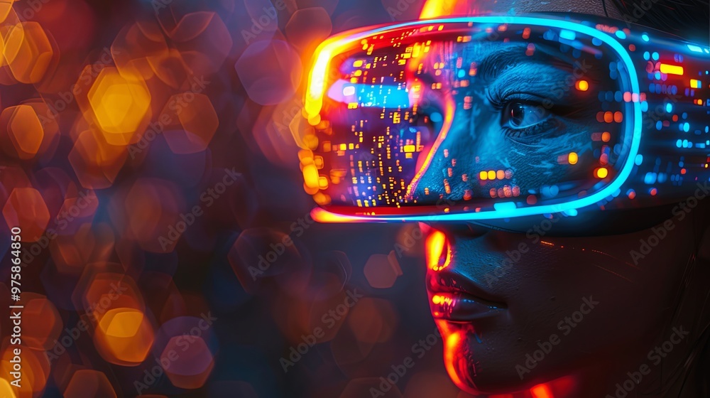 Metaverse technology future concept. VR virtual digital reality cyber metaverse simulation Innovation connection global blockchain experiences network futuristic. 3d rendering Metaverse technology future concept. VR virtual digital reality cyber metaverse simulation Innovation connection global blockchain experiences network futuristic. 3d rendering