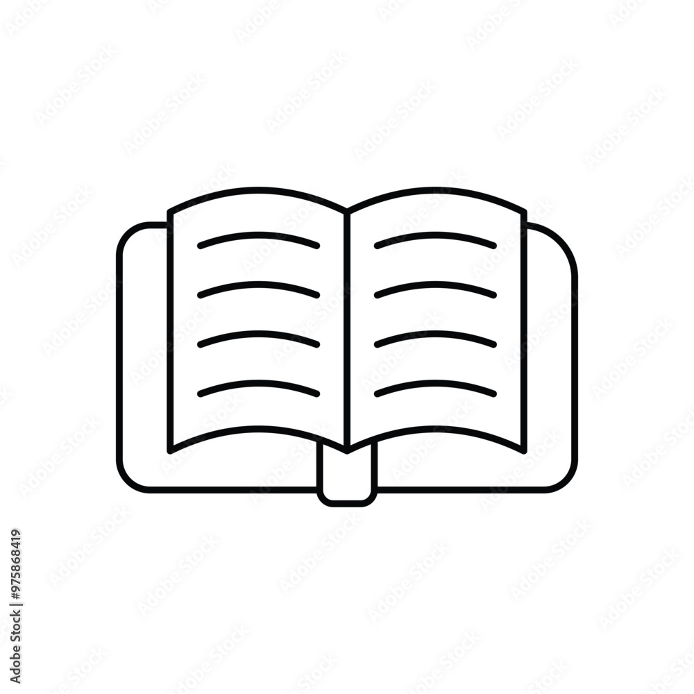 Openbook vector icon Openbook vector icon