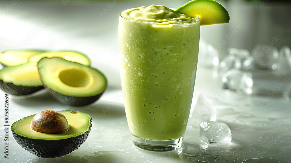 Creamy Avocado Smoothie. A Healthy and Delicious Treat Creamy Avocado Smoothie. A Healthy and Delicious Treat
