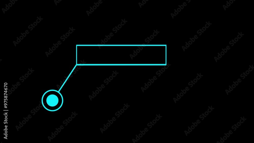 Animation of HUD elements with text error. HUD elements on black background. Animation of HUD elements with text error. HUD elements on black background.