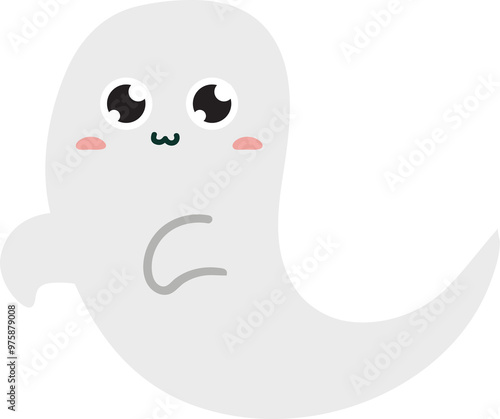 cute ghost character halloween