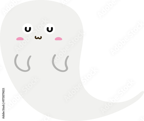 cute ghost character halloween