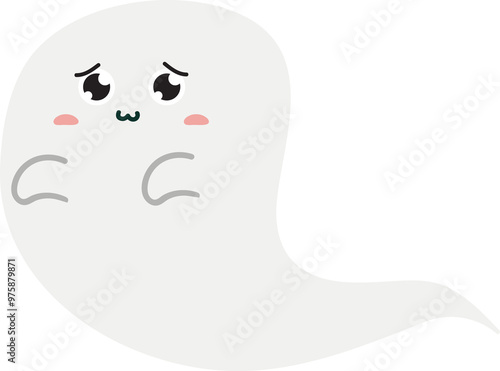 cute ghost character halloween