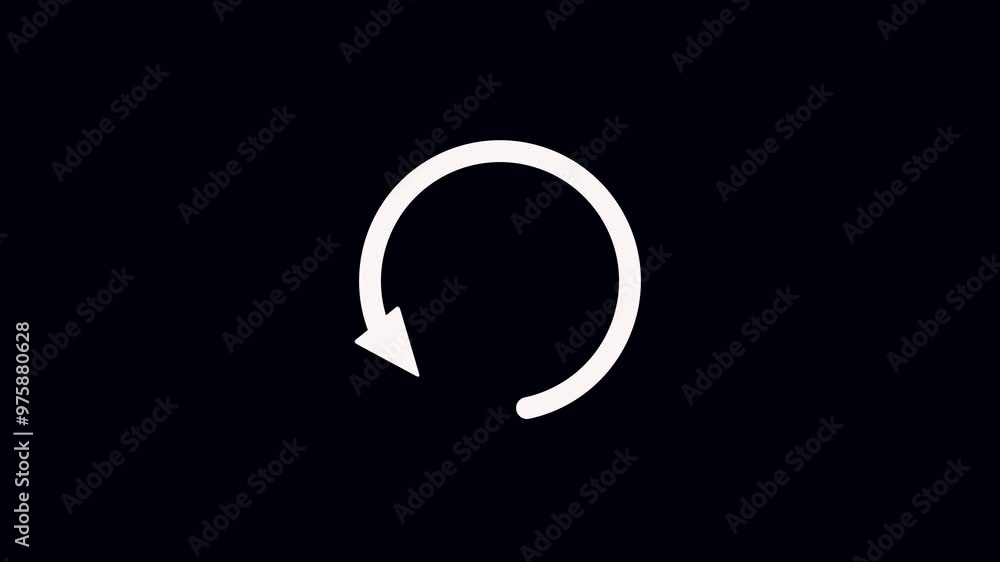 One Arrow Animation of Load refresh Reload symbol or loop symbol, update, reload symbol, circle arrow, refresh, reload animation. Reload network, Loading circle animation in gradient color background. One Arrow Animation of Load refresh Reload symbol or loop symbol, update, reload symbol, circle arrow, refresh, reload animation. Reload network, Loading circle animation in gradient color background.