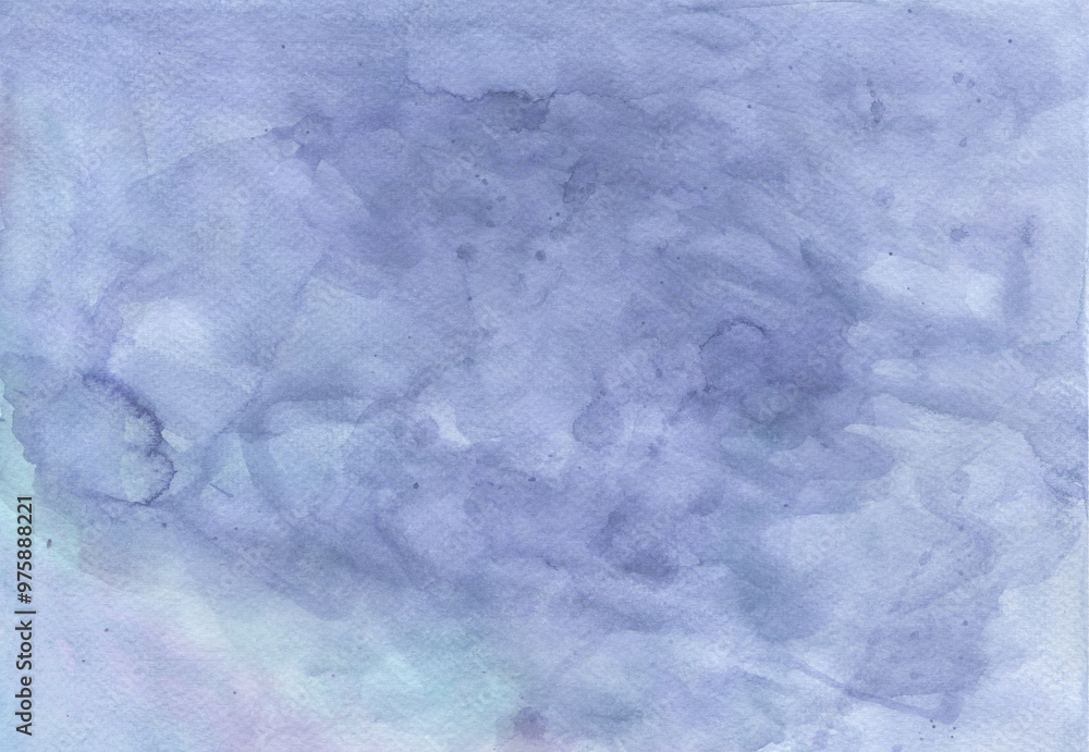 Obraz premium Hand-painted watercolor background. Watercolor background with streaks and paint spreading in several layers. Ideal for creating a picturesque airy atmosphere in your design.