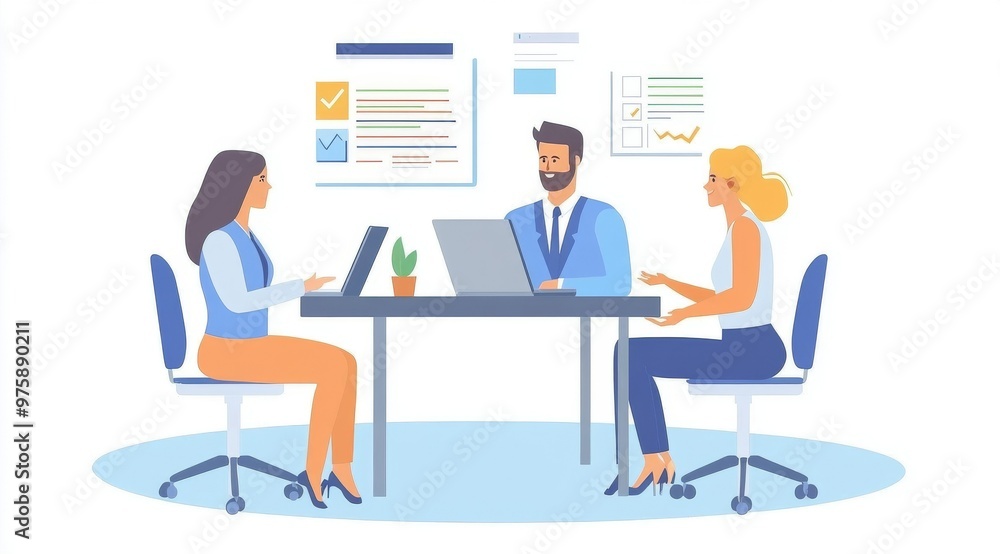 A lively discussion among a diverse team in a modern office setting, focusing on teamwork and collaboration during a productive meeting in the morning A lively discussion among a diverse team in a modern office setting, focusing on teamwork and collaboration during a productive meeting in the morning