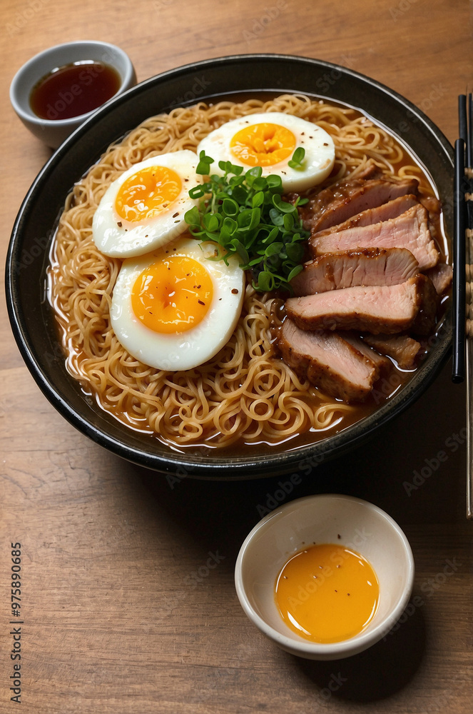 Ramen noodle with pork and egg Ramen noodle with pork and egg