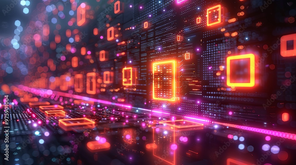 3d rendering NFT or non fungible token. Concept blockchain technology illustration 3d rendering NFT or non fungible token. Concept blockchain technology illustration