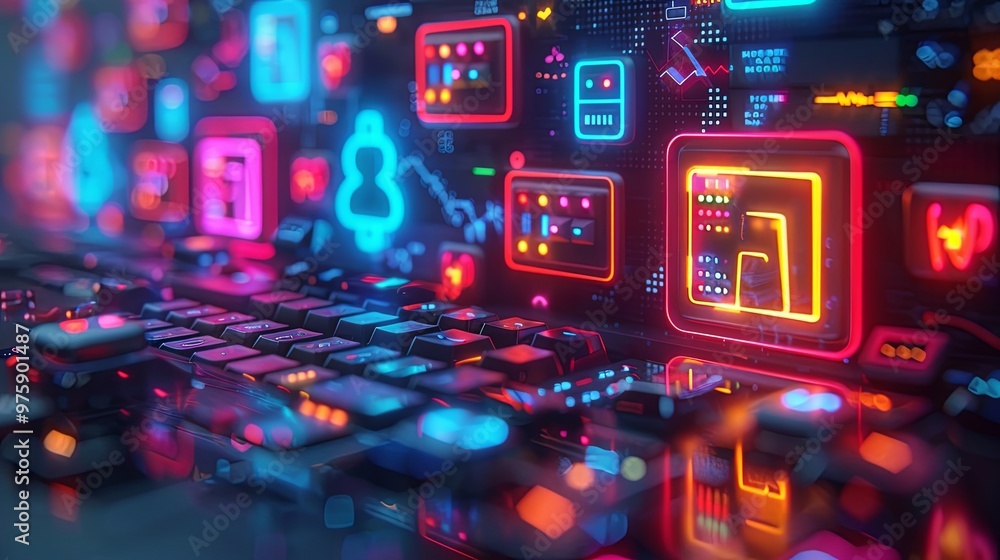 3d rendering NFT or non fungible token. Concept blockchain technology illustration 3d rendering NFT or non fungible token. Concept blockchain technology illustration