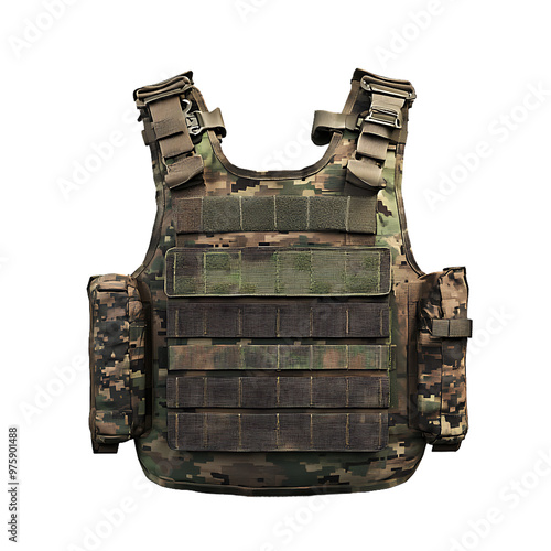 Tactical Gear Camouflage Vest, Military Plate Carrier, Army Combat Vest, Camo Body Armor, Hunting Protective Gear