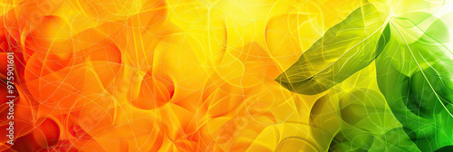 Nutrition Nourishment - A colorful abstract background in shades of orange, yellow, and green, symbolizing the essential nutrients that fuel the body for optimal health.