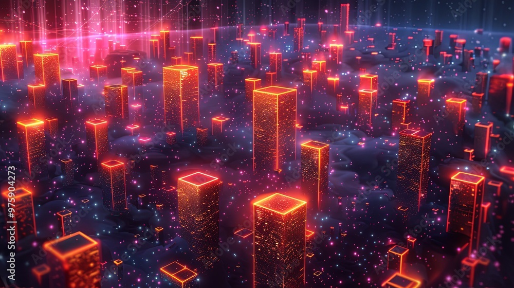 NFT virtual land is an own-able area of digital land on a metaverse platform, NFT real estate is parcels of virtual land minted on the blockchain, conceptual illustration NFT virtual land is an own-able area of digital land on a metaverse platform, NFT real estate is parcels of virtual land minted on the blockchain, conceptual illustration