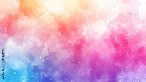 Vibrant Watercolor Abstract Background