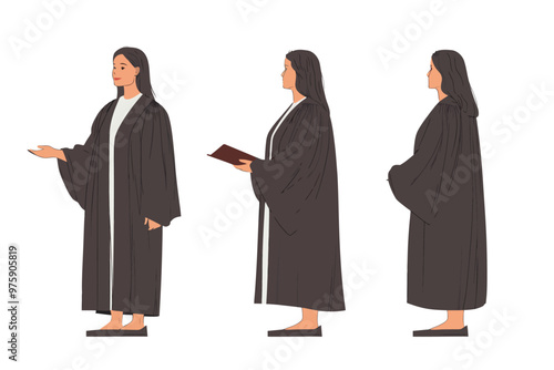 Woman graduating from college