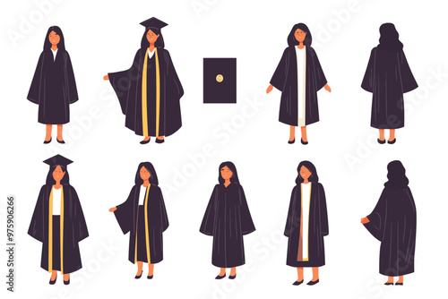 Woman graduating from college