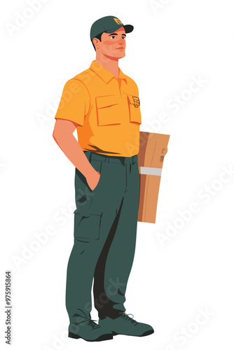 A delivery boy