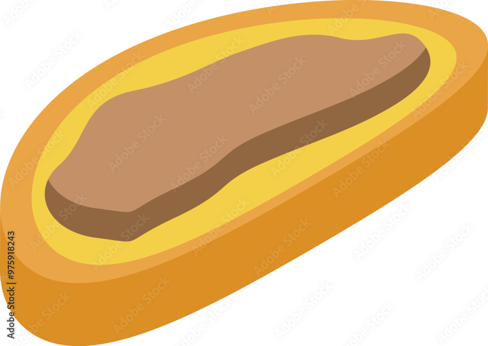 Delicious sandwich bread loaf with tasty filling for breakfast Delicious sandwich bread loaf with tasty filling for breakfast