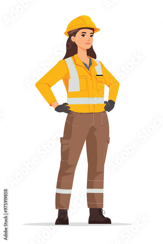 Female construction worker