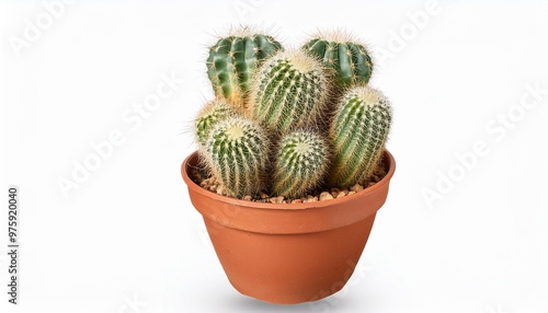 melo cactus in pot isolated