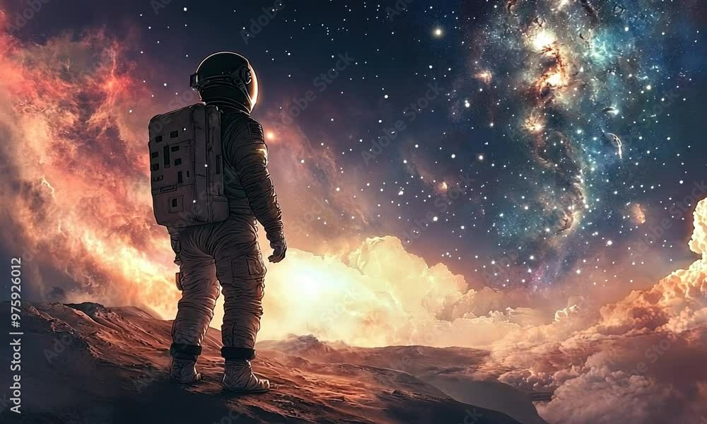 Astronaut Gazing at the Cosmos Astronaut Gazing at the Cosmos