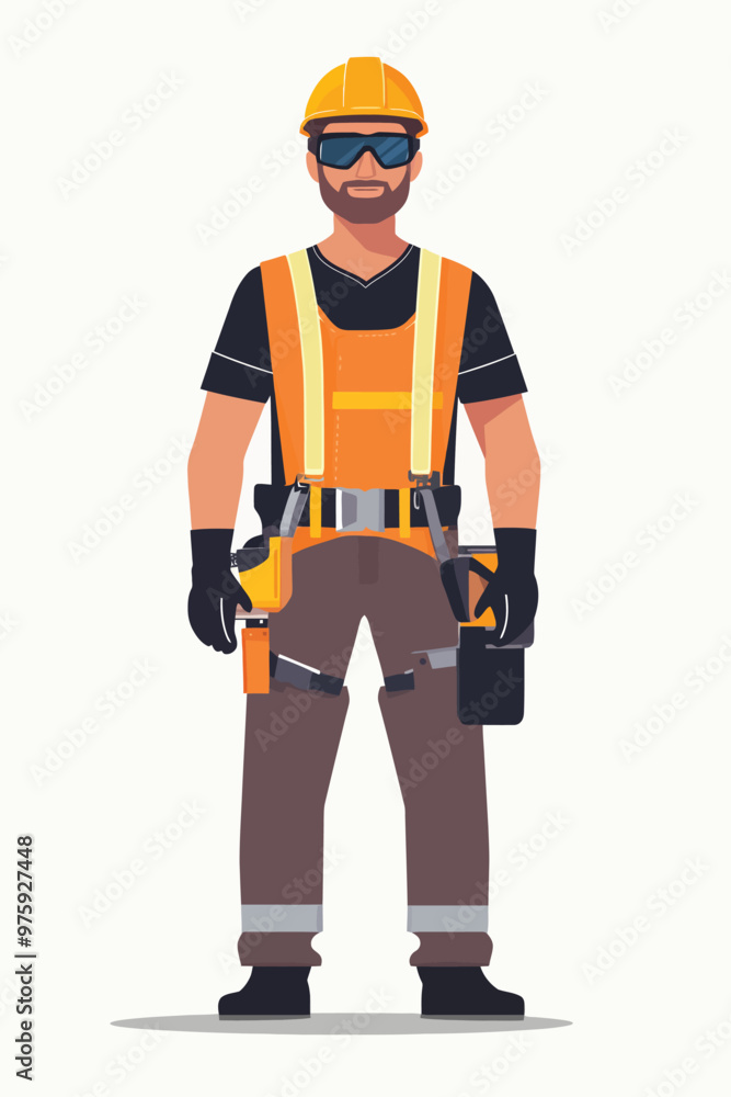 A construction worker wearing a construction helmet A construction worker wearing a construction helmet