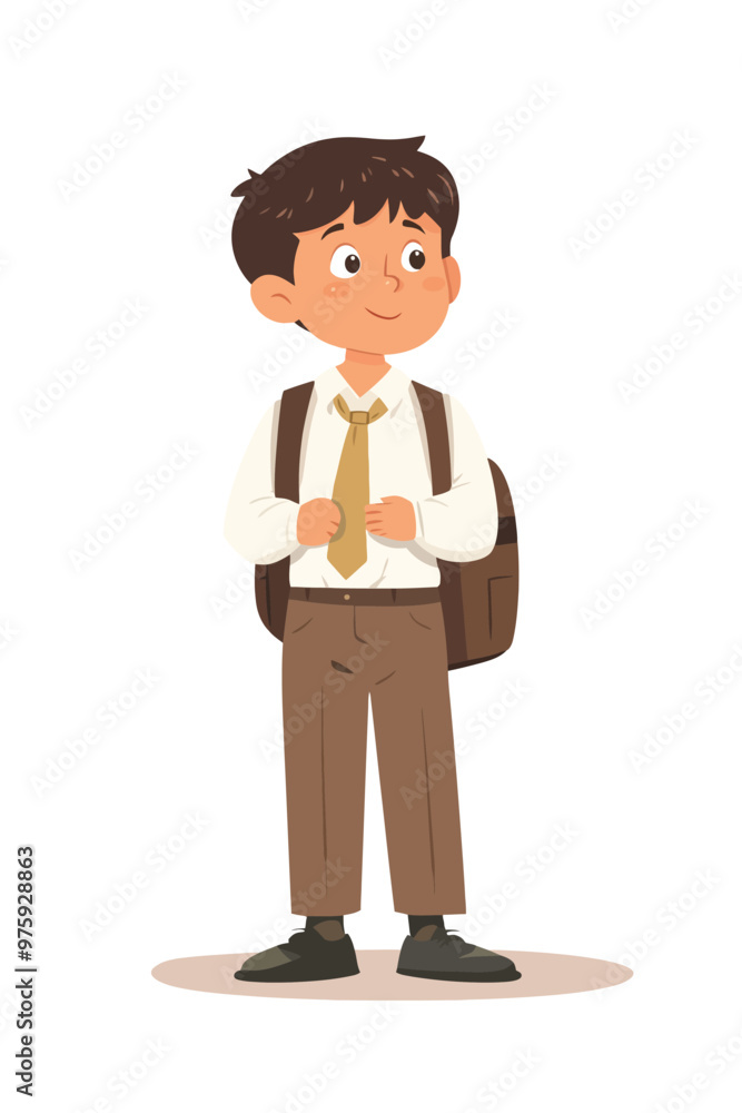 A child wearing a school uniform A child wearing a school uniform