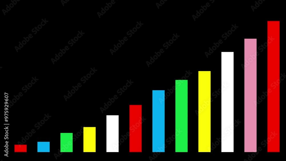 4K animated vertical bar graph with vibrant colors for business, finance, and banking videos. Perfect for enhancing financial presentations with dynamic, visually engaging data representation 4K animated vertical bar graph with vibrant colors for business, finance, and banking videos. Perfect for enhancing financial presentations with dynamic, visually engaging data representation