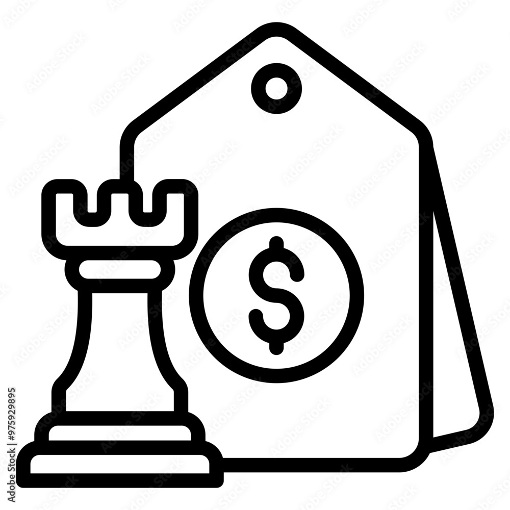 Pricing Strategy Icon Element For Design
