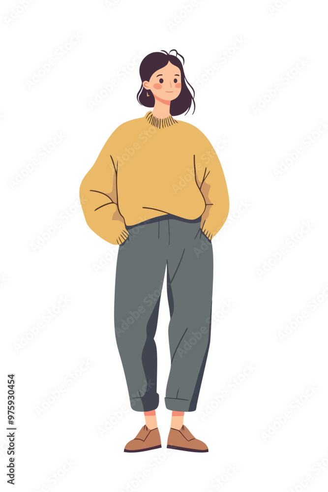 A woman wearing a high fashion outfit A woman wearing a high fashion outfit