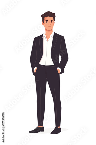 Business man in a suit and tie