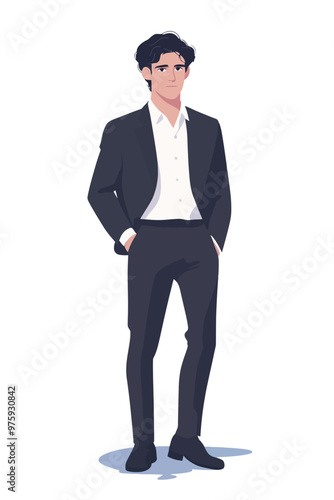 Business man in a suit and tie