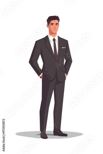 Business man in a suit and tie