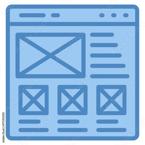 Wireframing Icon Element For Design