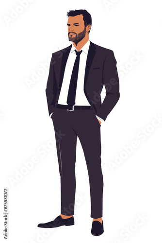 Business man in a suit and tie