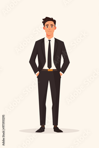 Business man in a suit and tie
