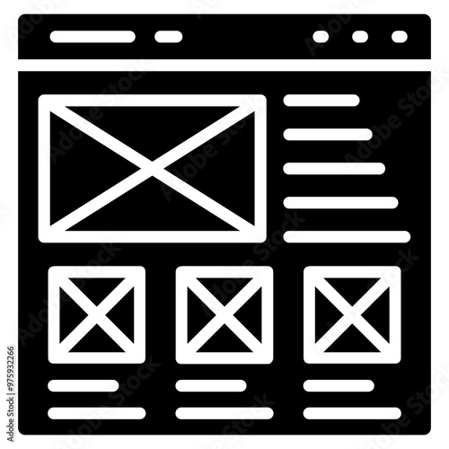 Wireframing Icon Element For Design