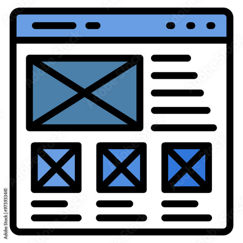 Wireframing Icon Element For Design