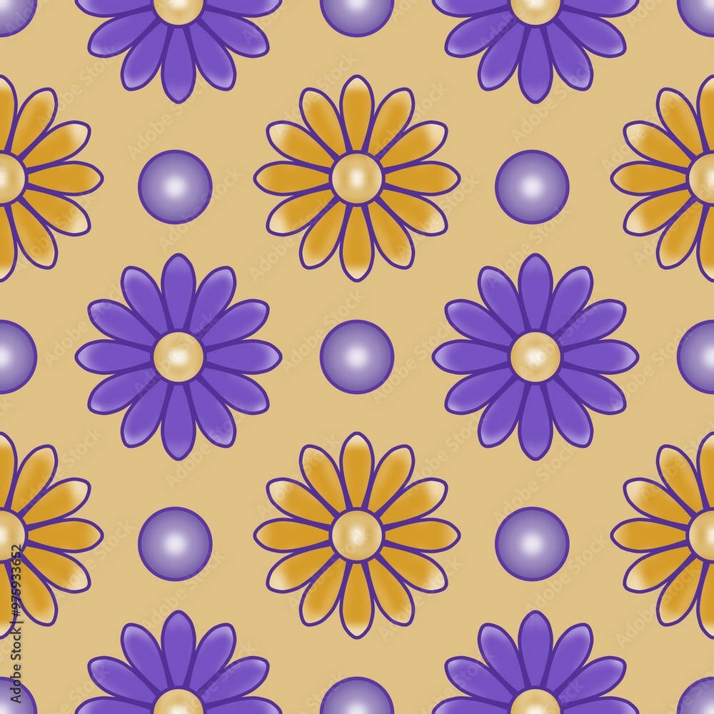 Seamless pattern with flowers Seamless pattern with flowers
