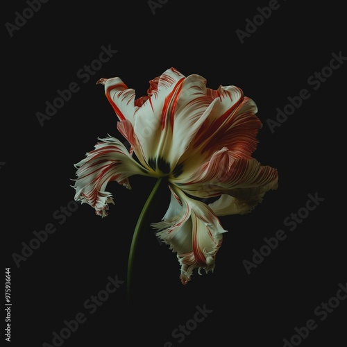 wilted parrott tulip photo