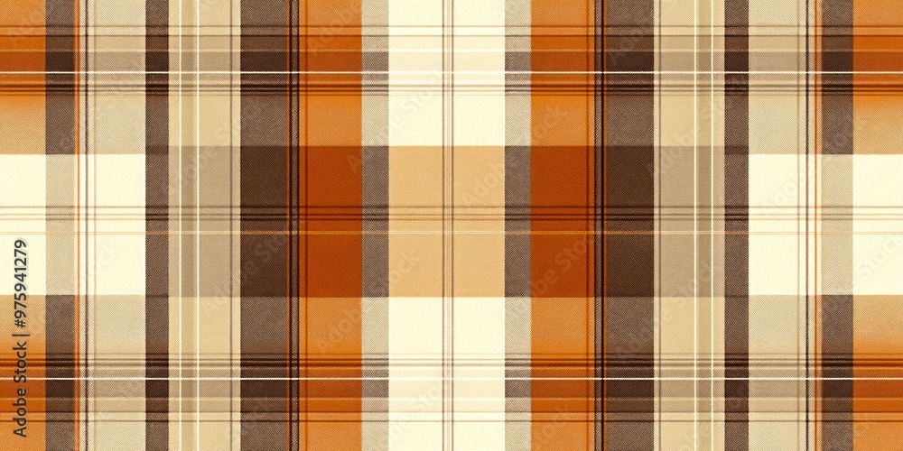 This image features a warm-toned plaid pattern. It includes shades of orange, brown, and cream. Perfect for textile design, backgrounds, and fashion. A cozy, stylish choice. AI This image features a warm-toned plaid pattern. It includes shades of orange, brown, and cream. Perfect for textile design, backgrounds, and fashion. A cozy, stylish choice. AI