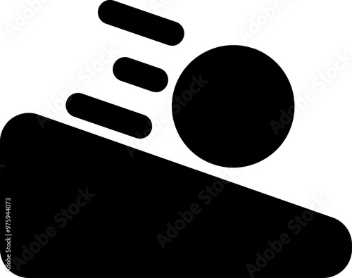 UI acceleration Vector Icon Illustration. Glyph Style