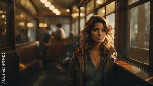 woman in the subway