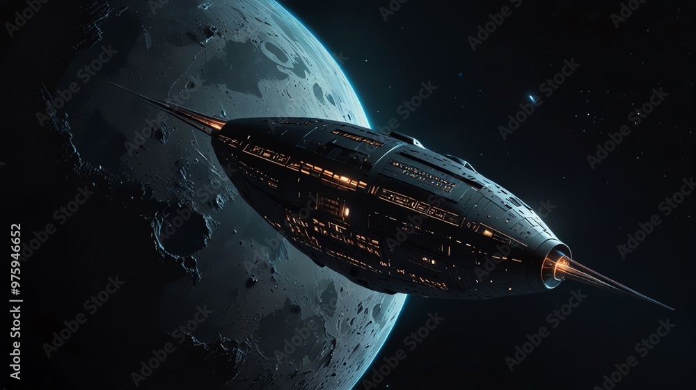 Obraz premium rocket in space