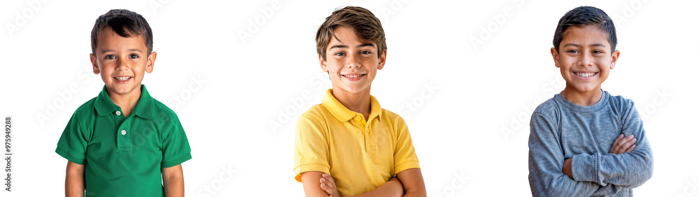 Group of smiling young handsome boys with casual pose, isolated on transparent background Group of smiling young handsome boys with casual pose, isolated on transparent background